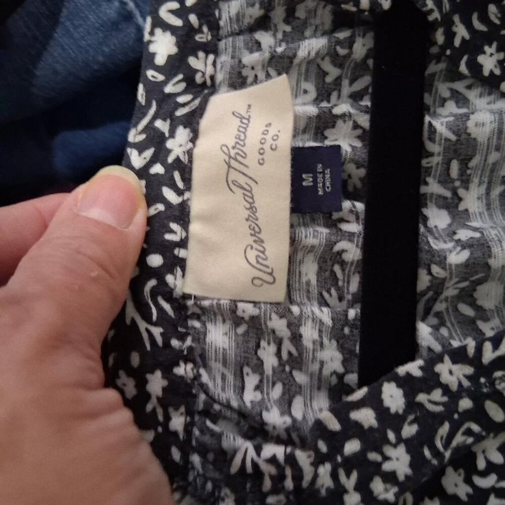 Universal Thread Button-Down Shirt, Black/White, … - image 5